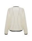 EP YAYING Long Cotton-Linen Knitted Coat