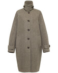 EP YAYING 100% wool stand-collar coat