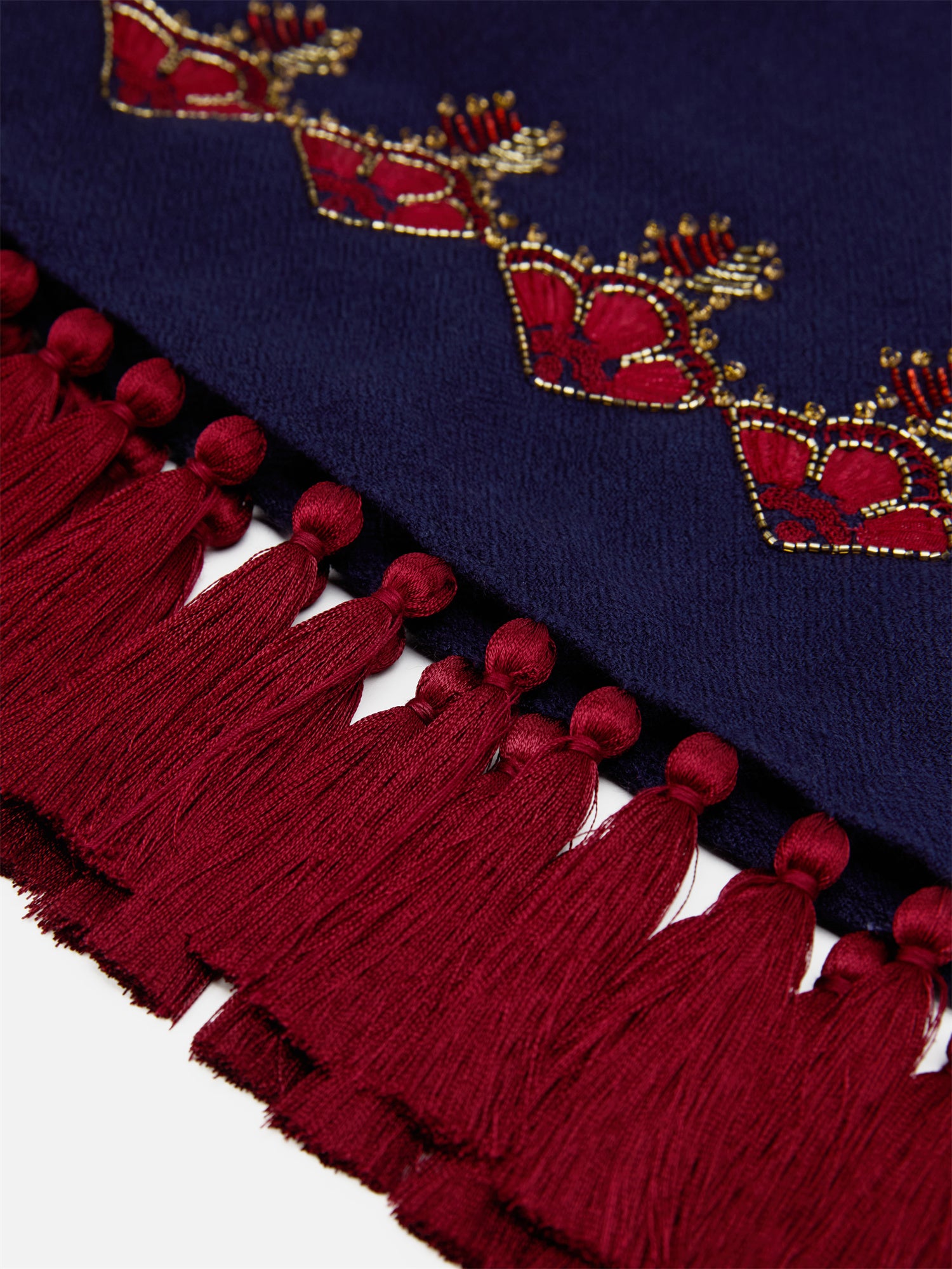 EP YAYING Imported Embroidered Beaded Scarf Shawl