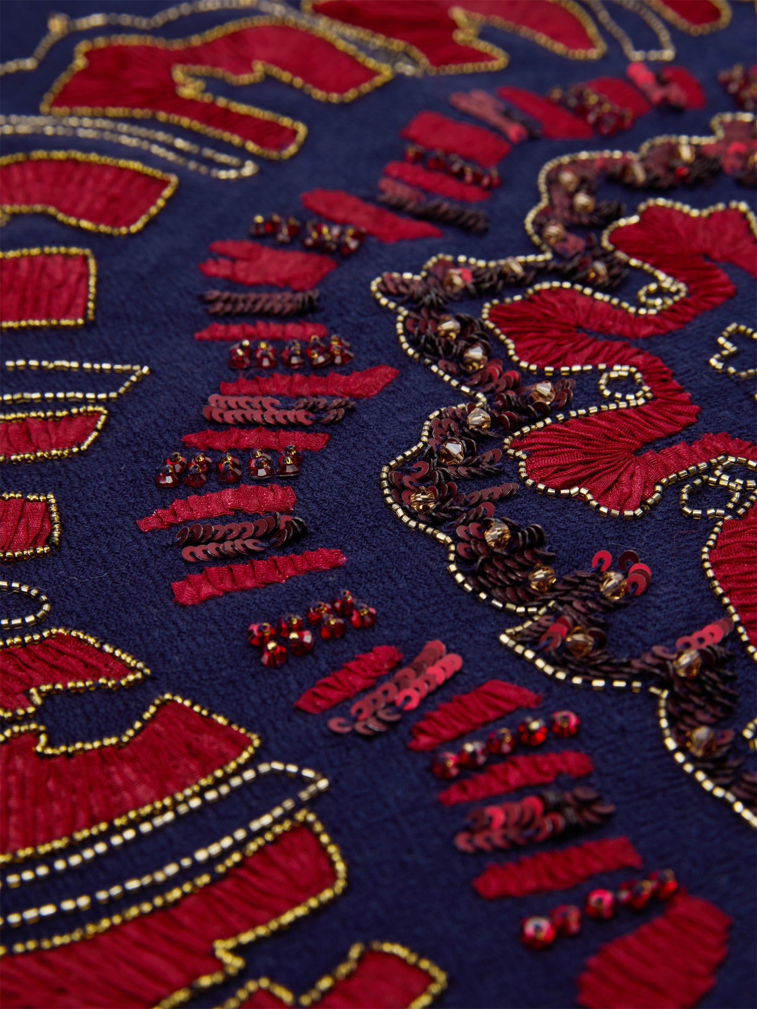 EP YAYING Imported Embroidered Beaded Scarf Shawl