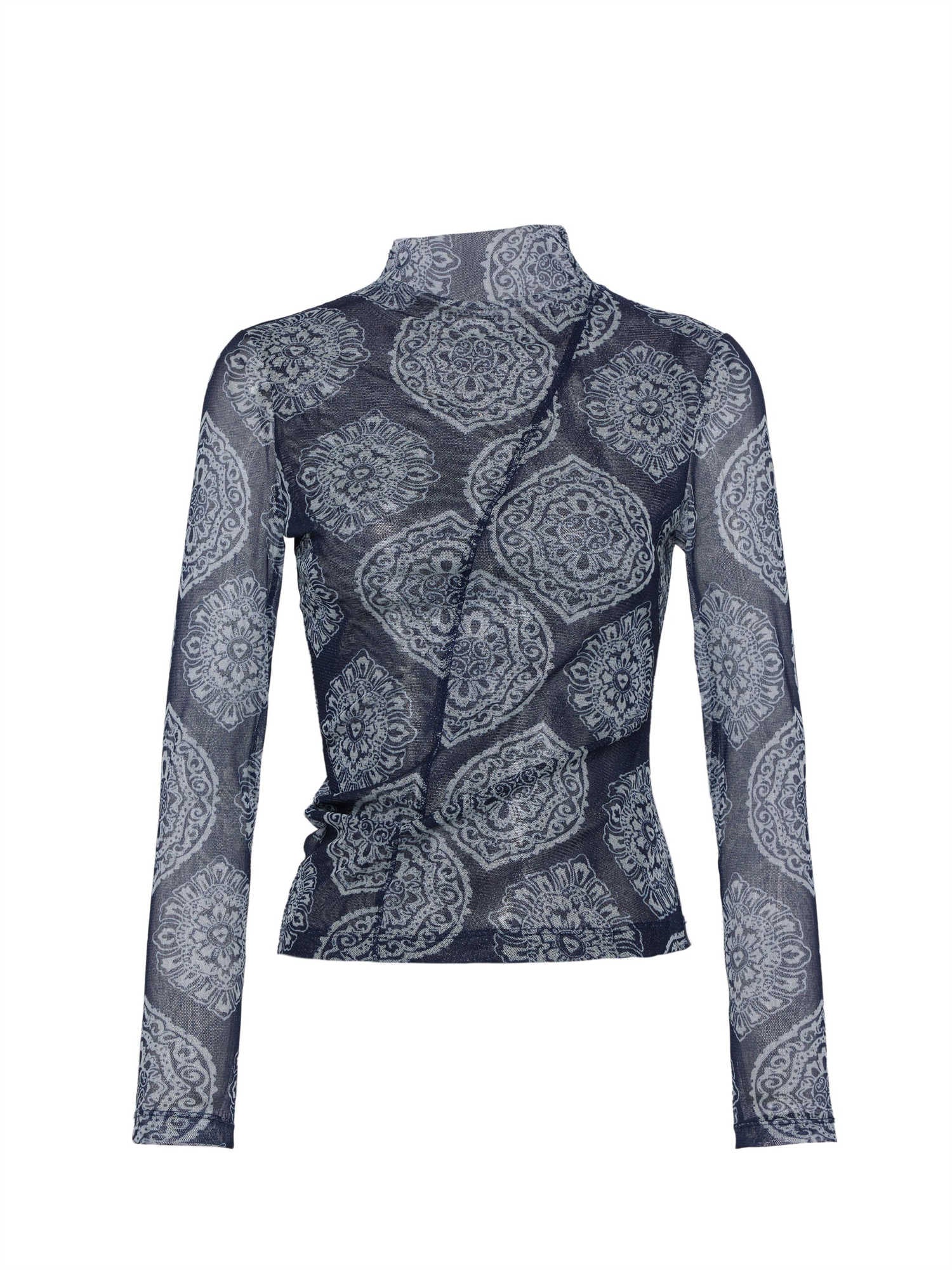 EP YAYING Mesh Print Top