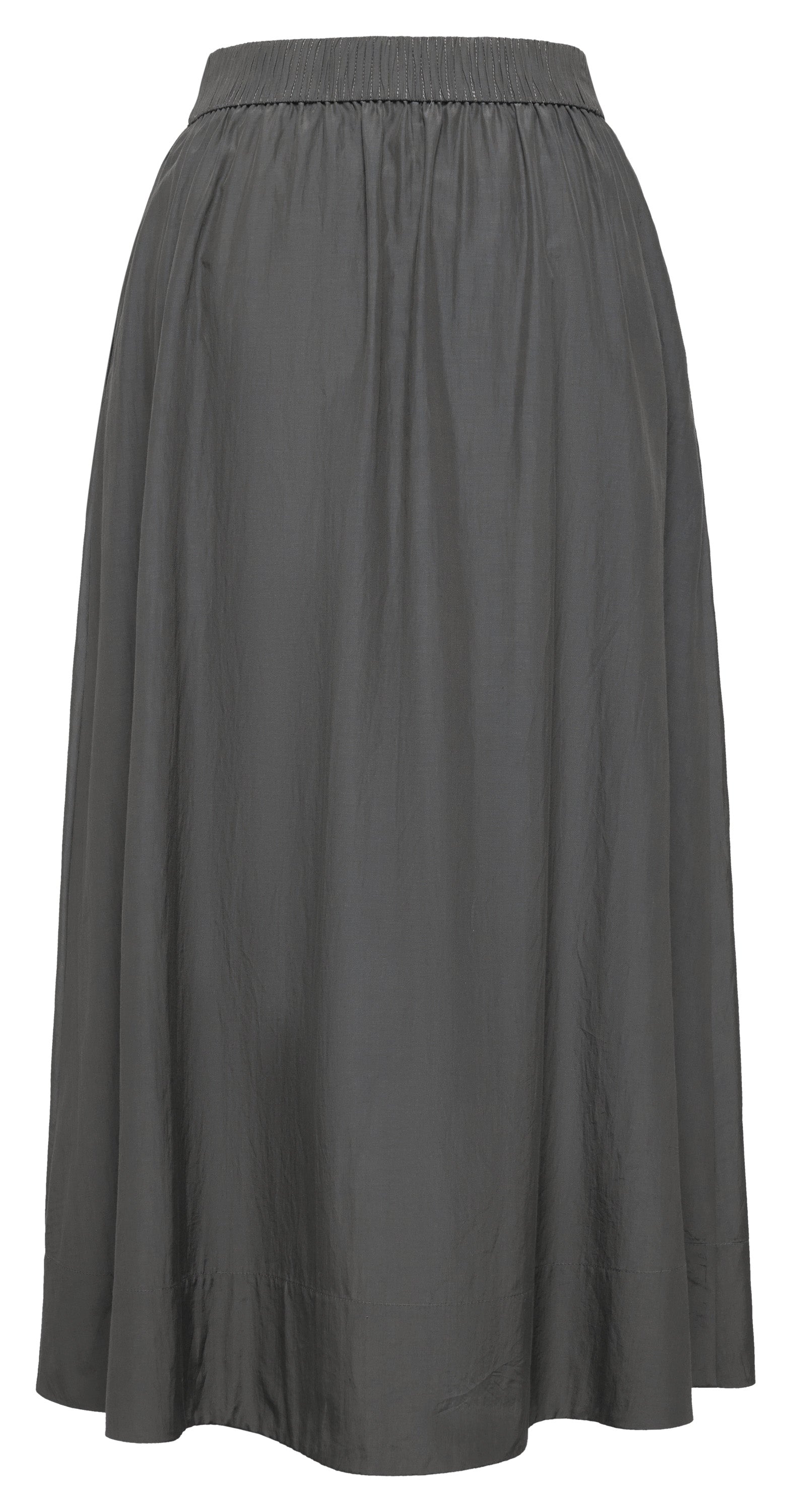 YAYING Mulberry Silk-Cotton Flared Skirt