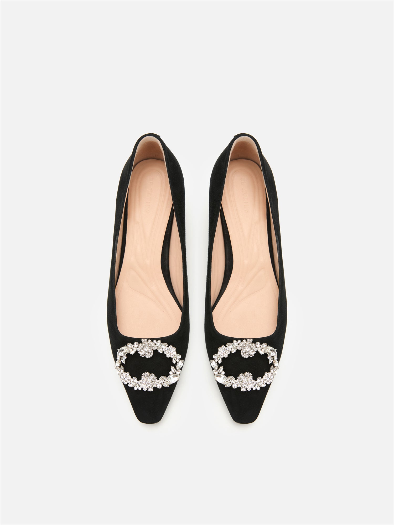 EP YAYING Decorative Buckle Chunky Heel Commuter Flats