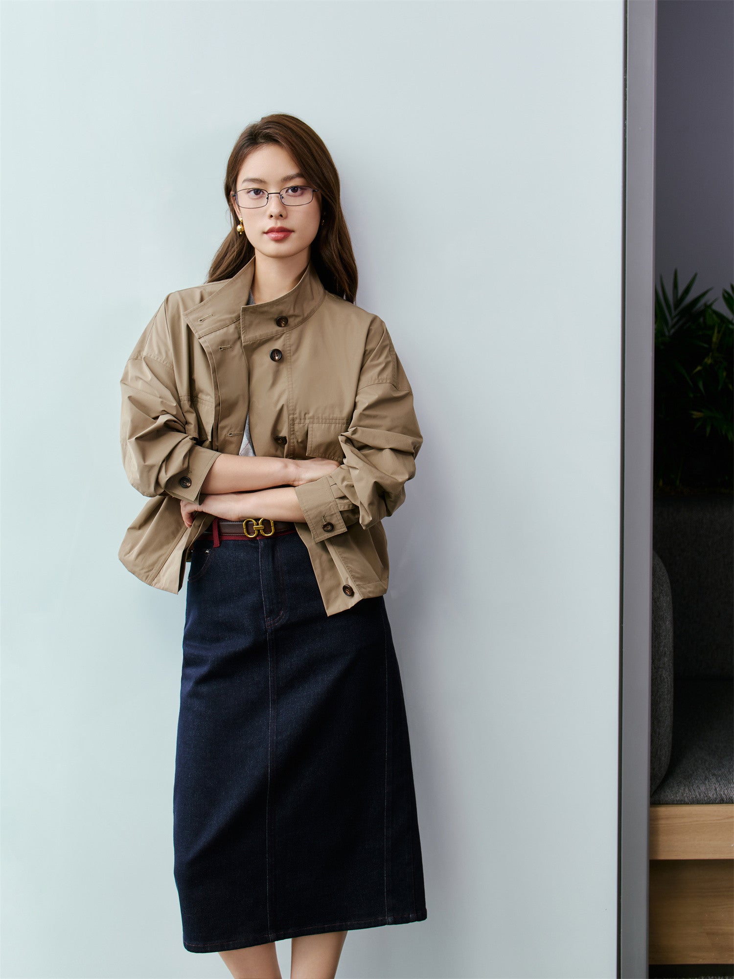 EP YAYING Cropped Utility Jacket EGKAT1217AE