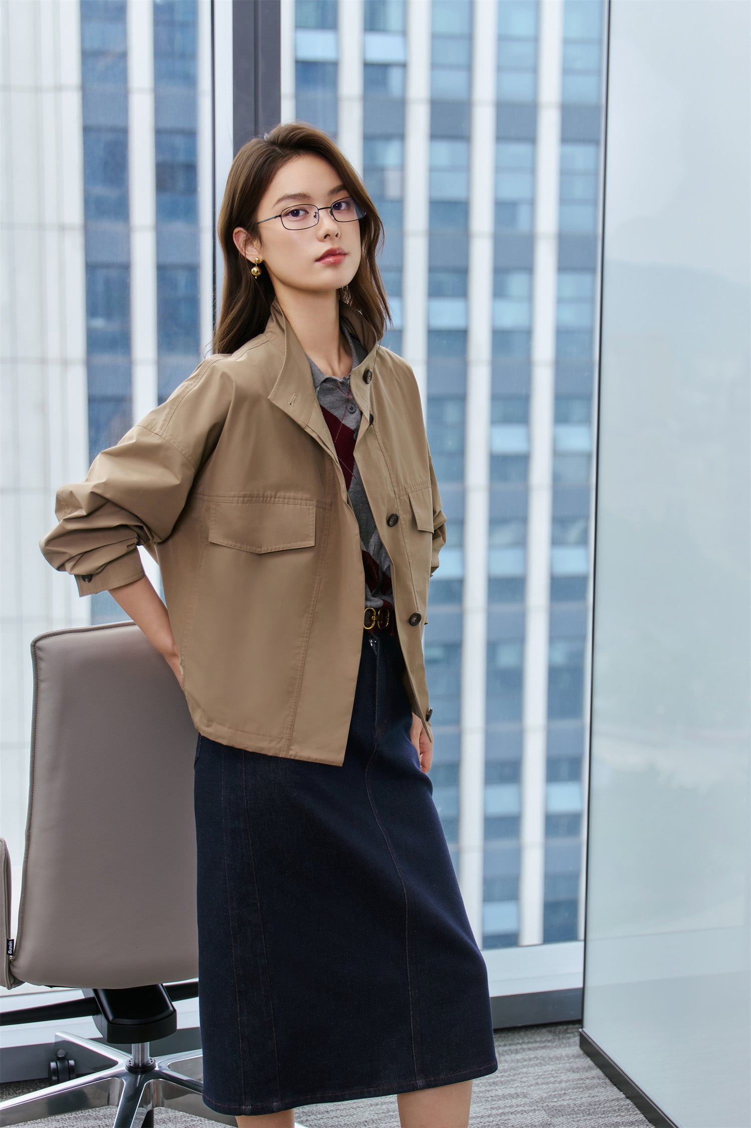 EP YAYING Cropped Utility Jacket EGKAT1217AE