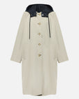 EP YAYING Reversible Long H-Line Over-the-Knee Trench Coat