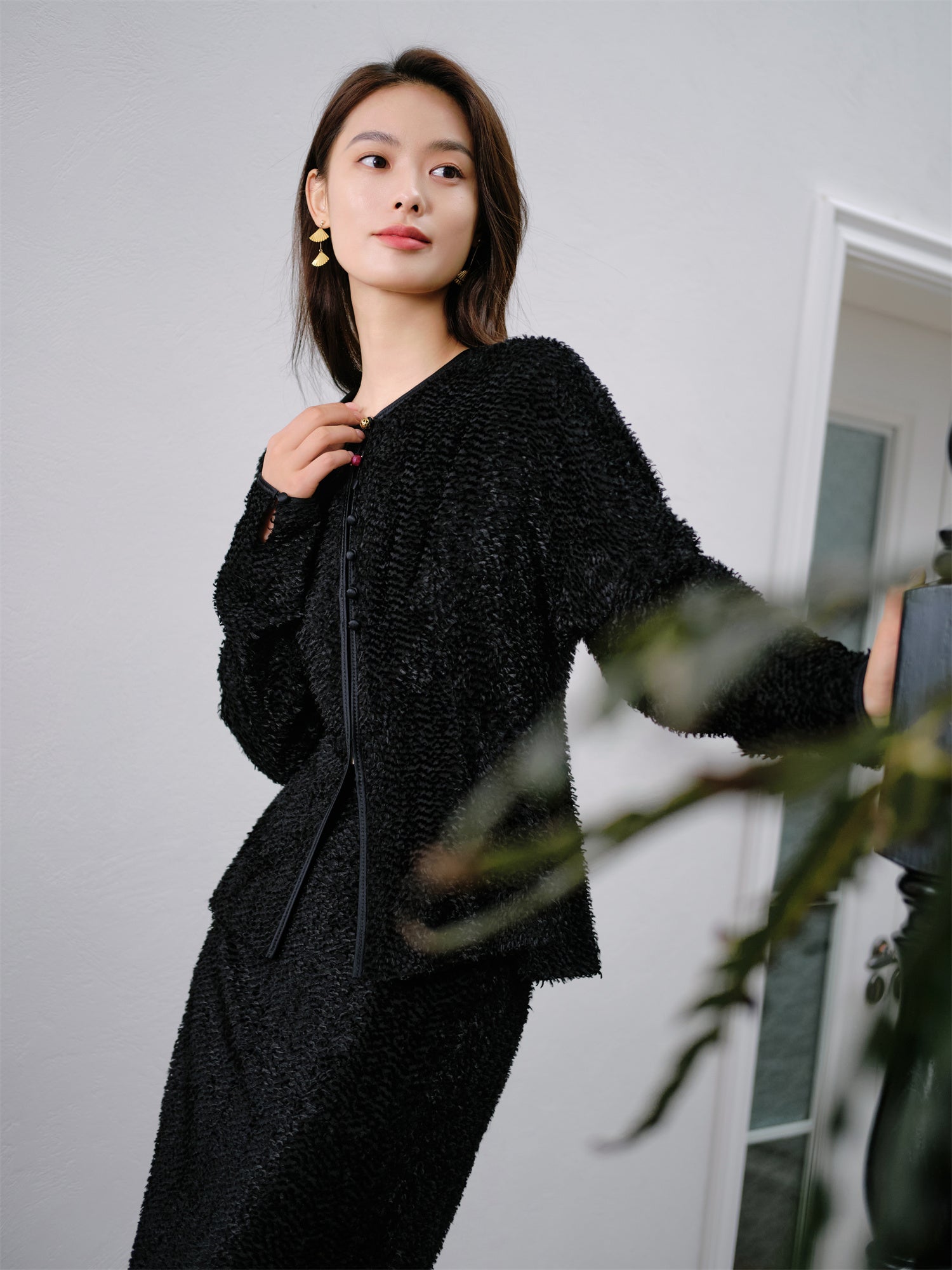 【EPNK】Asymmetry collar blouson Windproof Stand Collar Blouson | UNIQLO US