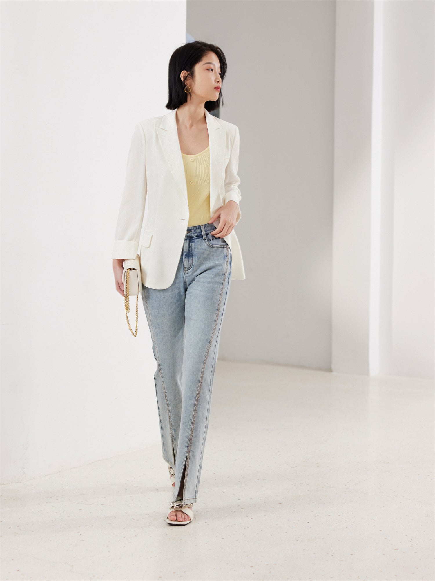 EP YAYING White Blazer
