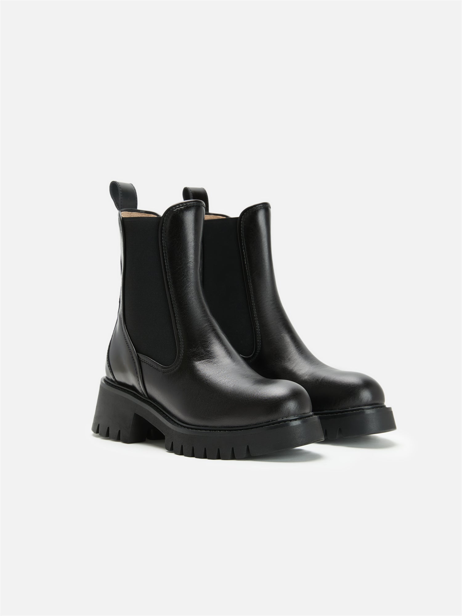 EP YAYING Ethnic Style Buckle Detail Thick-Soled Chelsea Boots