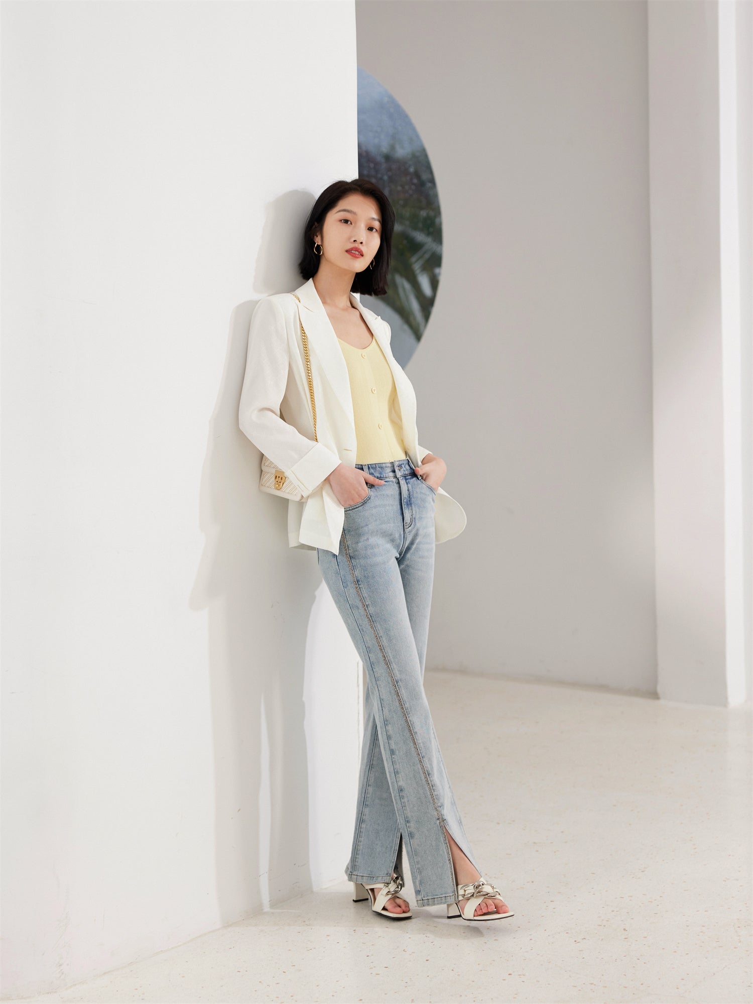 EP YAYING White Blazer