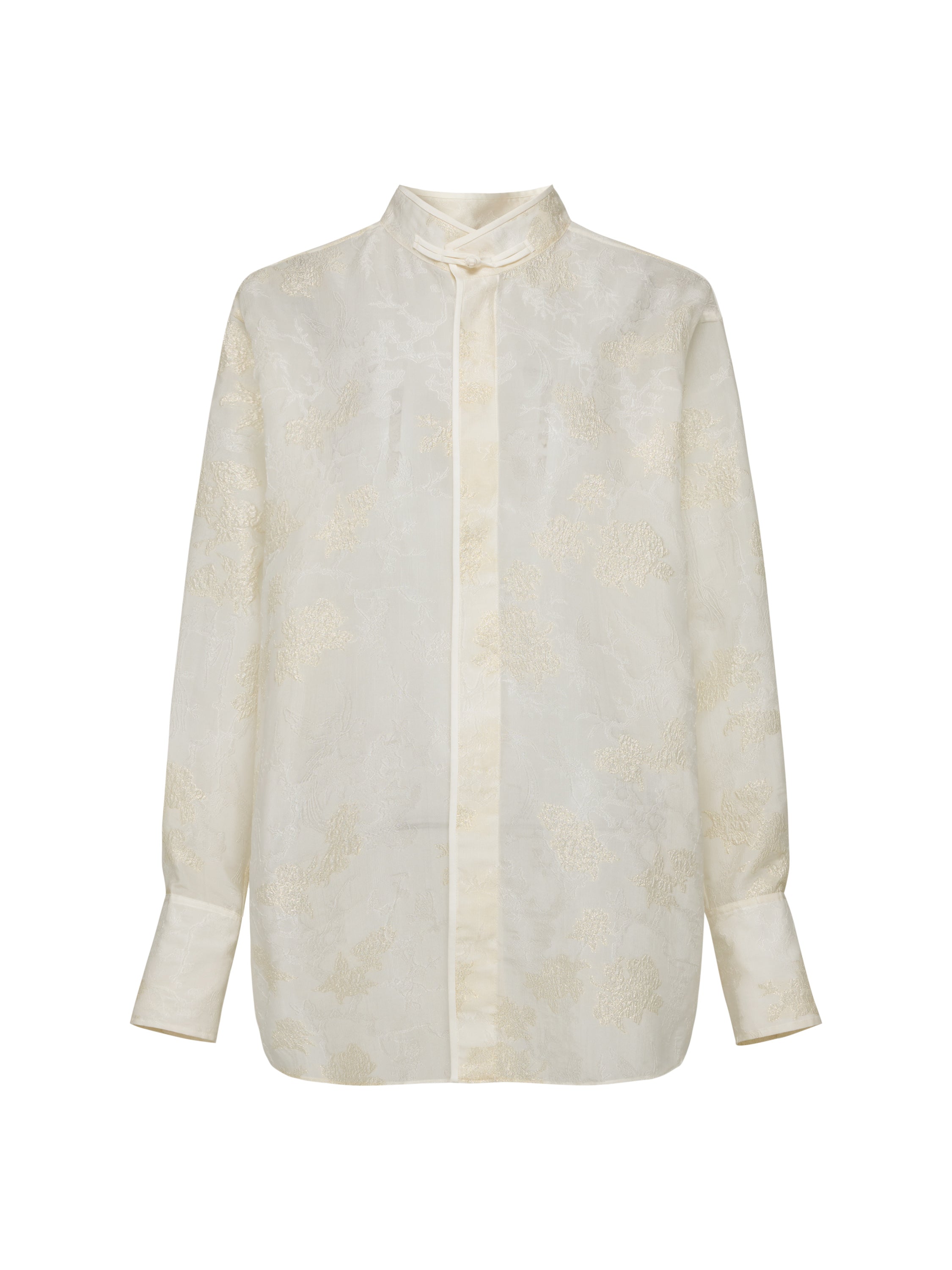 EP YAYING Mulberry Silk Casual French Style Floral Shirt Blouse