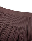 YAYING Elegant Textured Knit A-Line Midi Skirt
