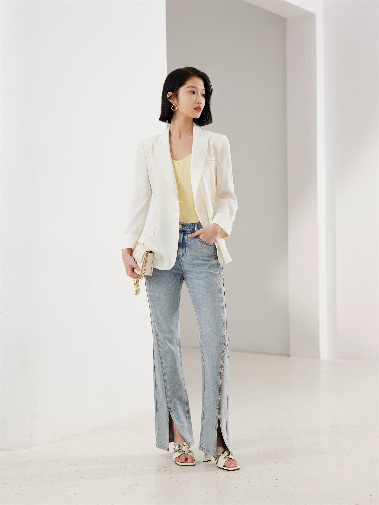 EP YAYING White Blazer