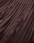 YAYING Elegant Textured Knit A-Line Midi Skirt