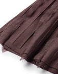 YAYING Elegant Textured Knit A-Line Midi Skirt