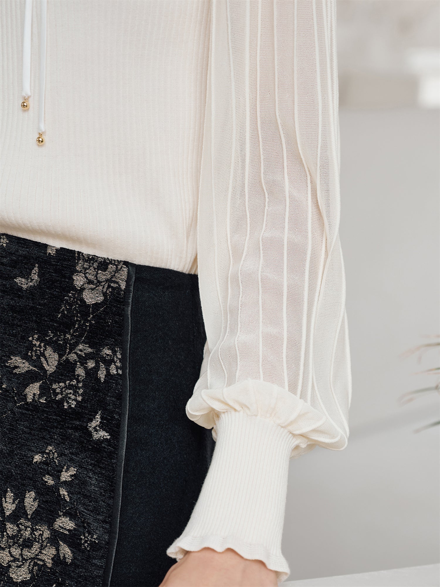 EP YAYING New Chinese Style Knit Sweater