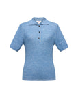 EP YAYING Linen Wool Blend Knit Polo Shirt