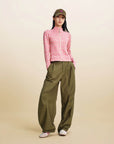EP YAYING Women’s Outdoor Sport Stretch Waist‑Cinched Printed Knit Jacket EGLAA1315A