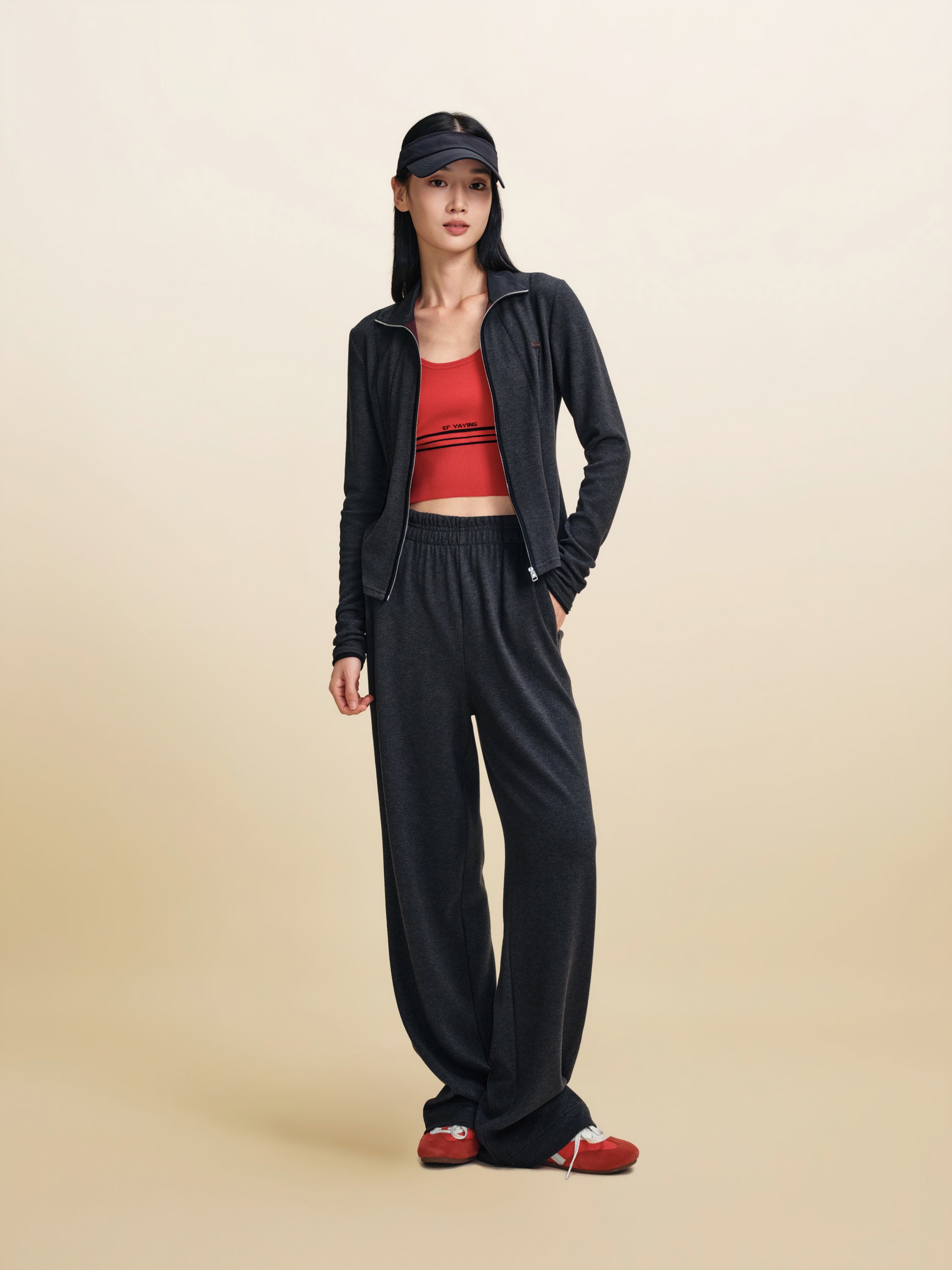 EP YAYING Minimalist Knit Casual Jacket
