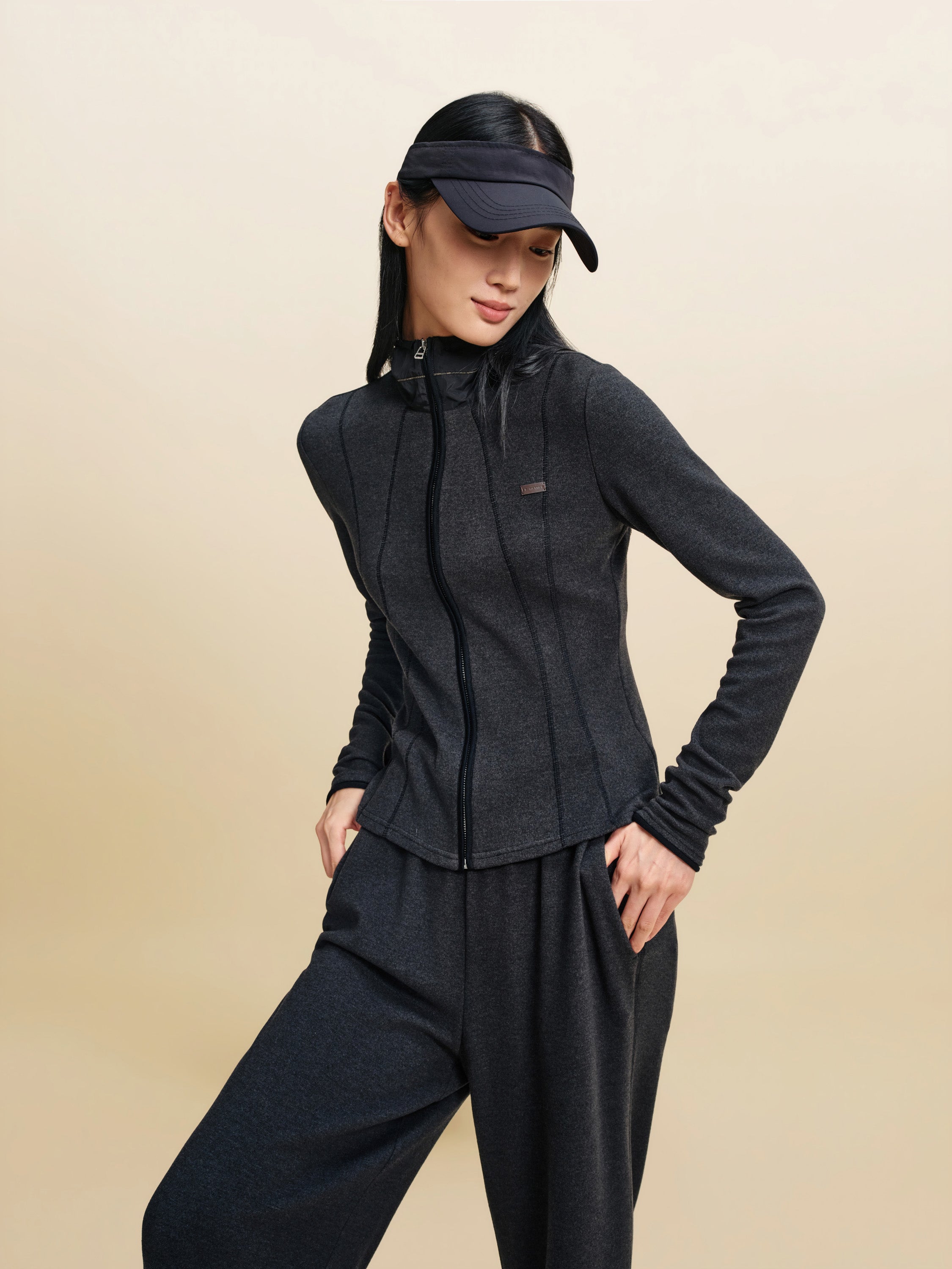 EP YAYING Minimalist Knit Casual Jacket