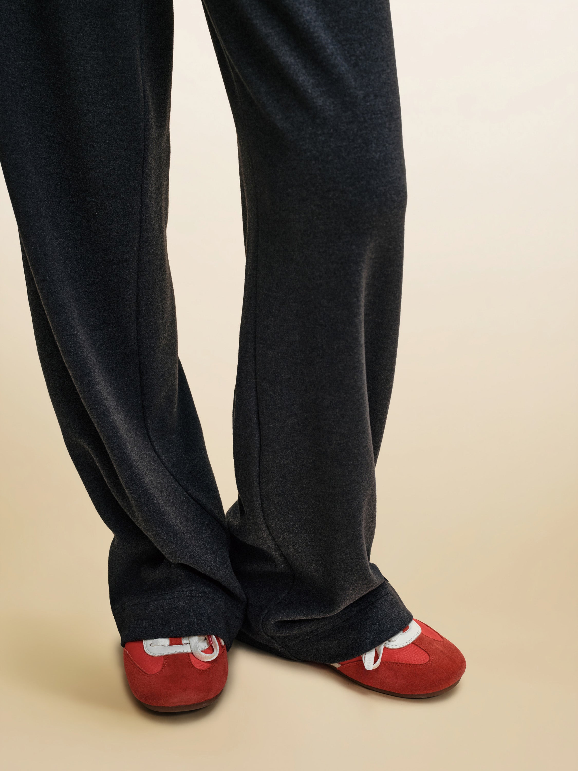 EP YAYING Minimalist Knit Casual Pants