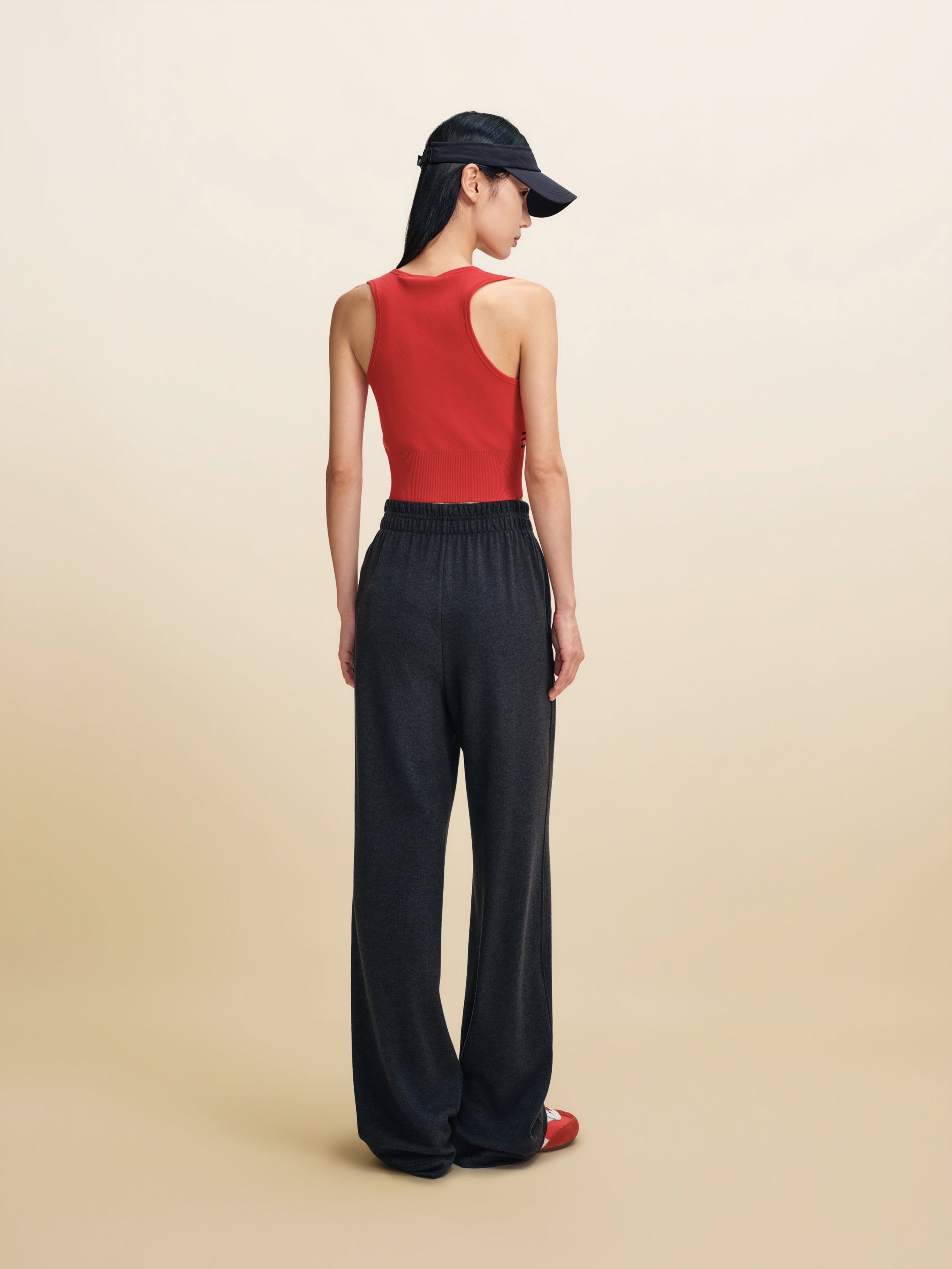 EP YAYING Minimalist Knit Casual Pants