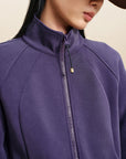 EP YAYING Stand Collar Zip Short Athletic Jacket