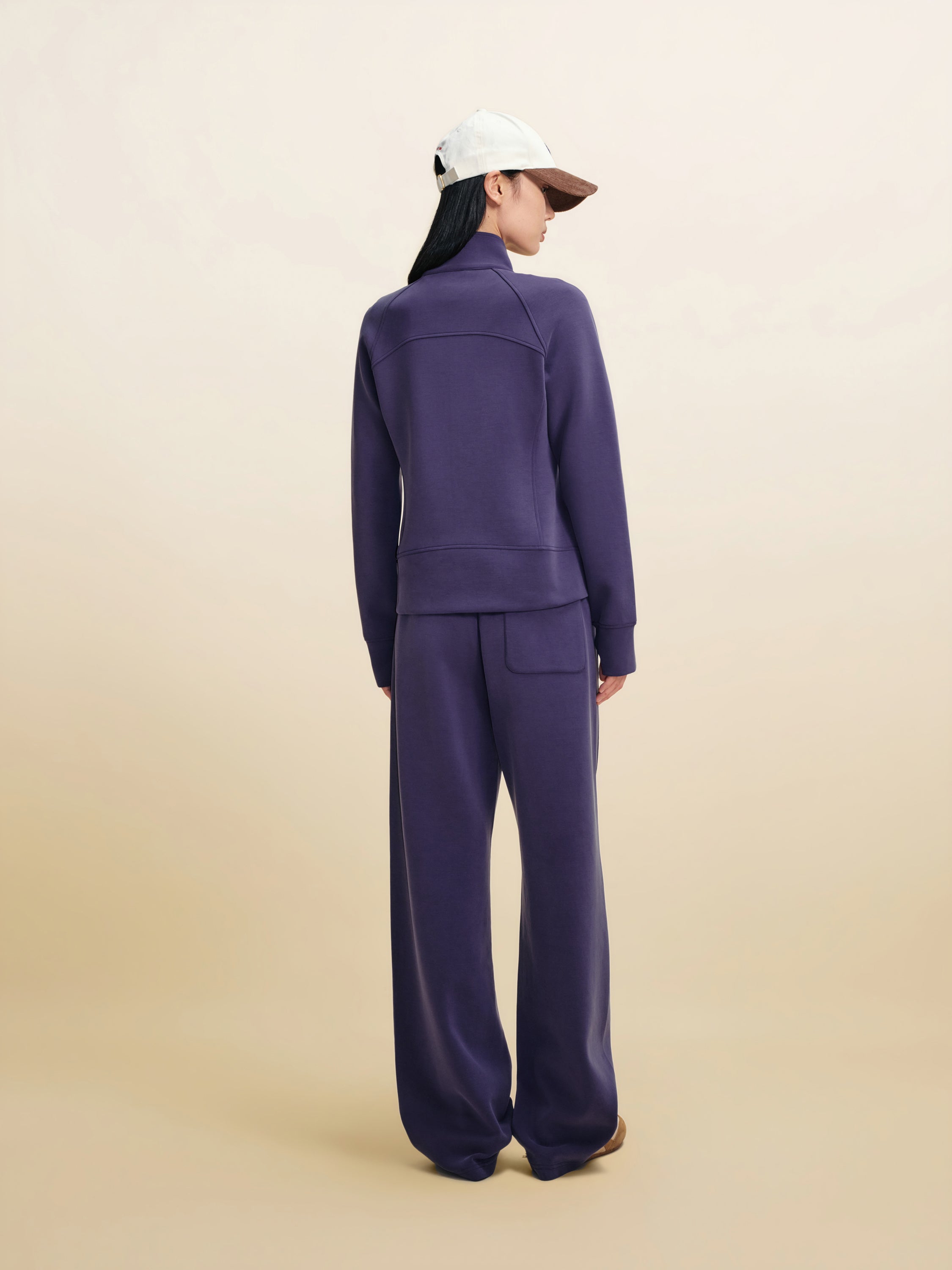 EP YAYING Stand Collar Zip Short Athletic Jacket