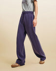 EP YAYING Curved Leg Wide Trousers