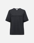 EP YAYING Soft Warm Pure Wool Floral Knitted Top