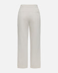 EP YAYING Cotton Linen Washed Denim-Style Tapered Slim Ankle Pants