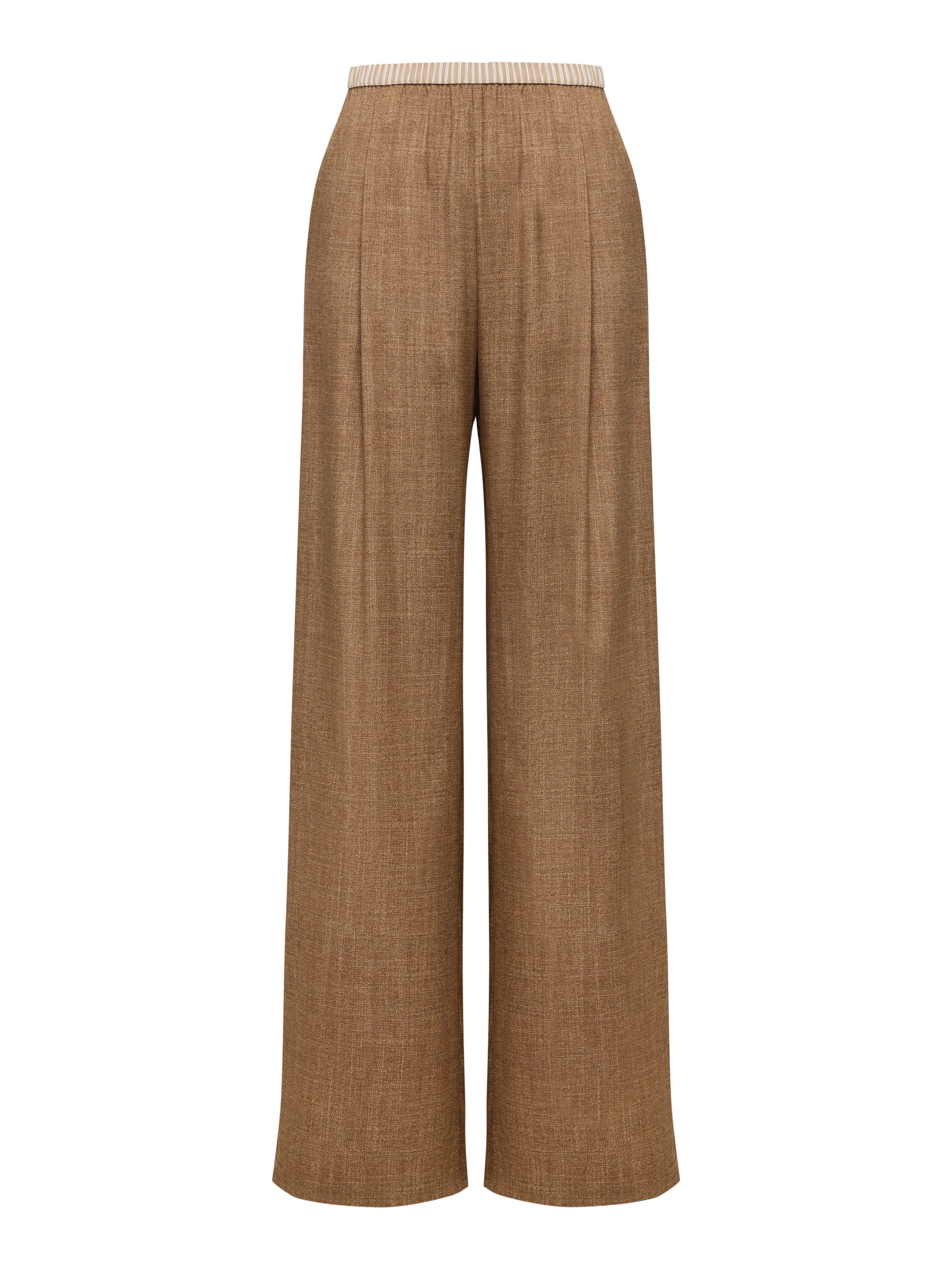 EP YAYING Silk Straight Trousers