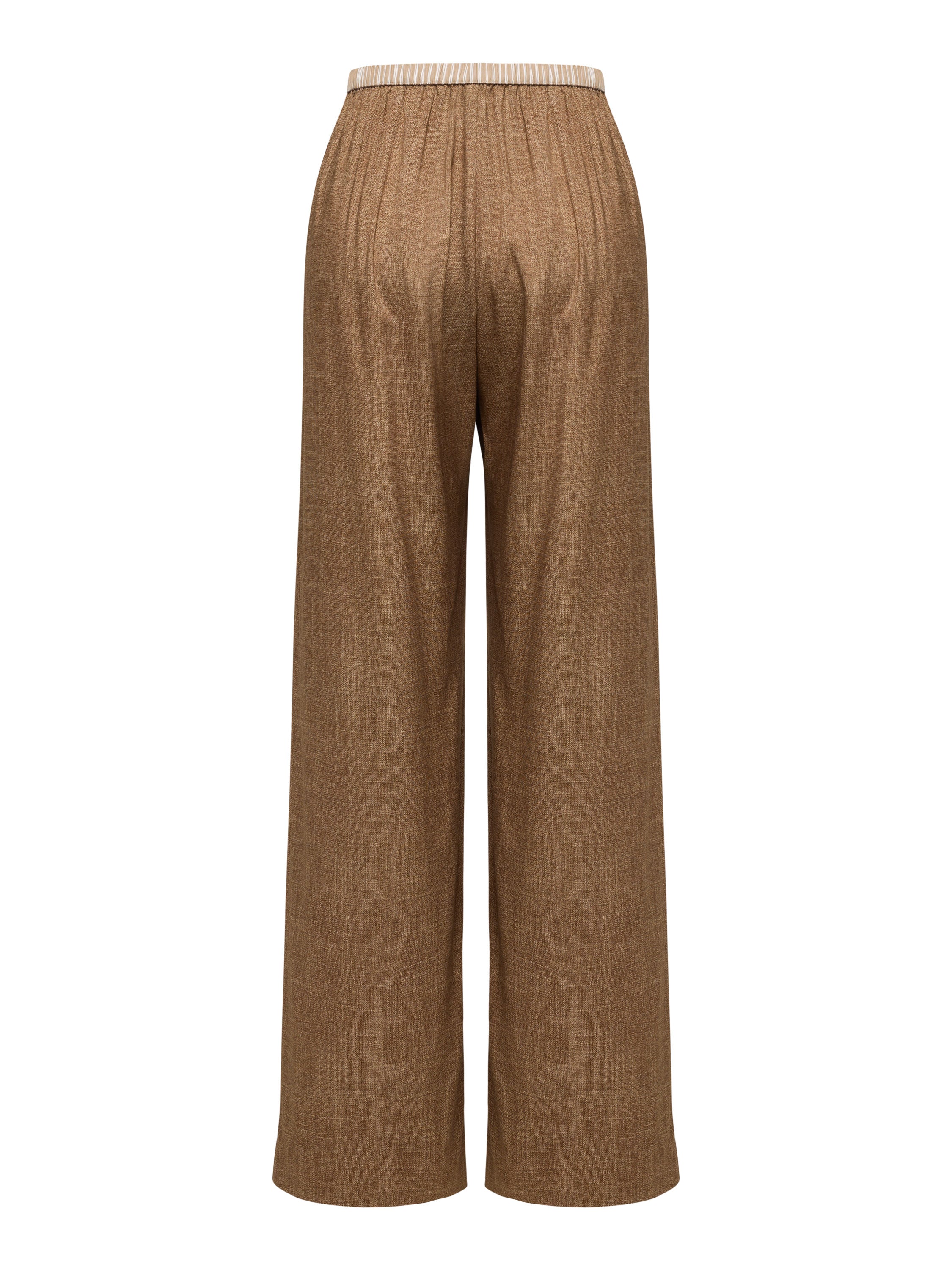 EP YAYING Silk Straight Trousers