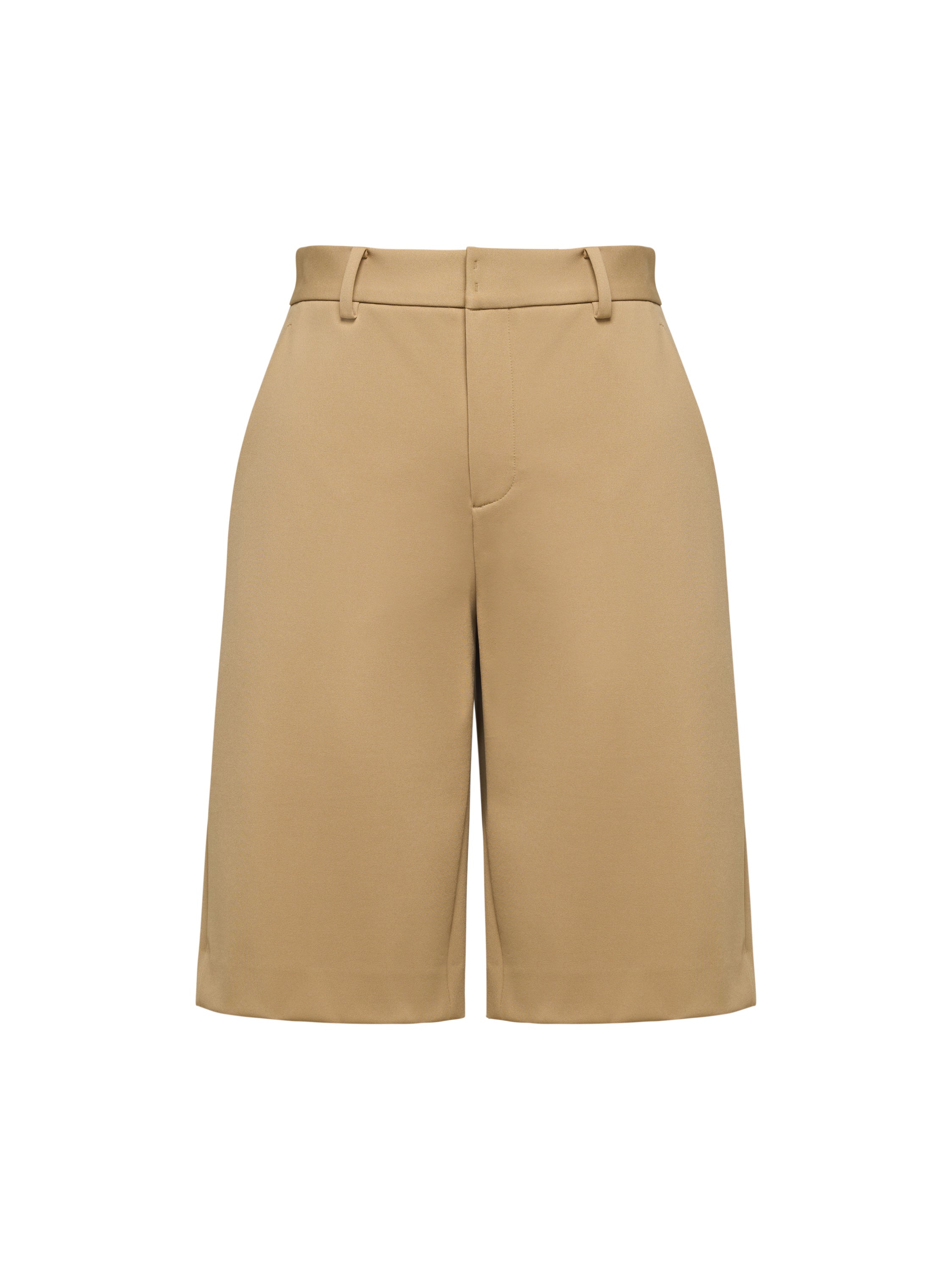 EP YAYING High-Waisted Straight-Leg Shorts