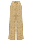 EP YAYING Silk Vertical Stripe Straight-Leg Wide Pants
