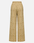 EP YAYING Silk Vertical Stripe Straight-Leg Wide Pants