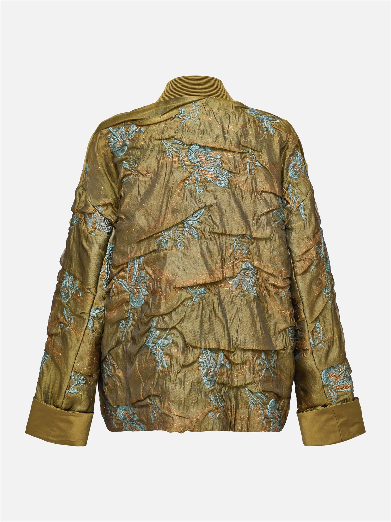 Chinese Style Gold Thread Jacquard Front-Closure Jacket
