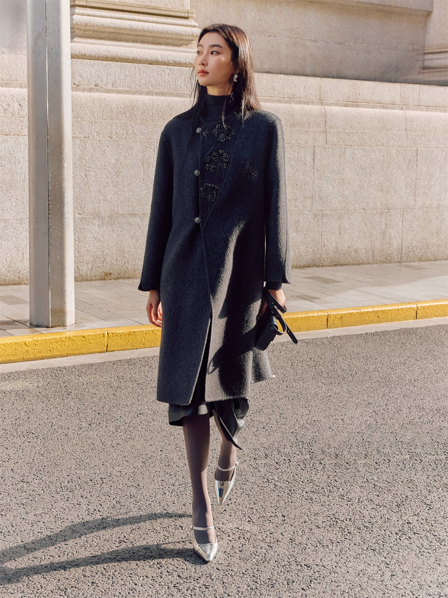 EP YAYING Sheep Wool National Style Coat