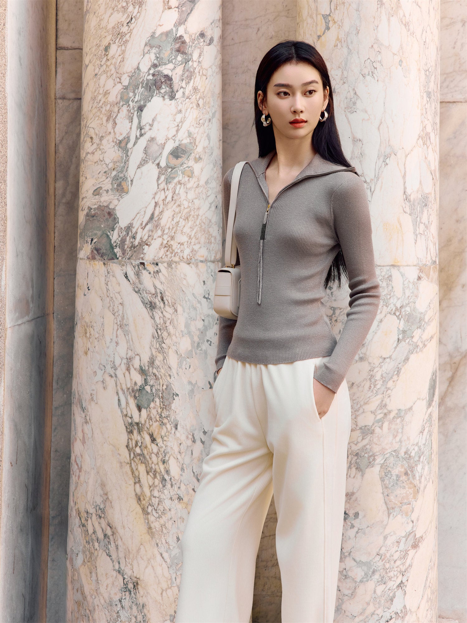 EP YAYING Sheep Wool Knitted Sweater