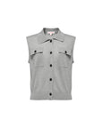 EP YAYING Commuter Polo Collar Knitted Button-Up Vest