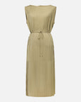 EP YAYING Elegant Pleated Waist-Cinching Sleeveless Dress