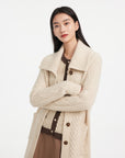 EP YAYING WHITE CARDIGAN