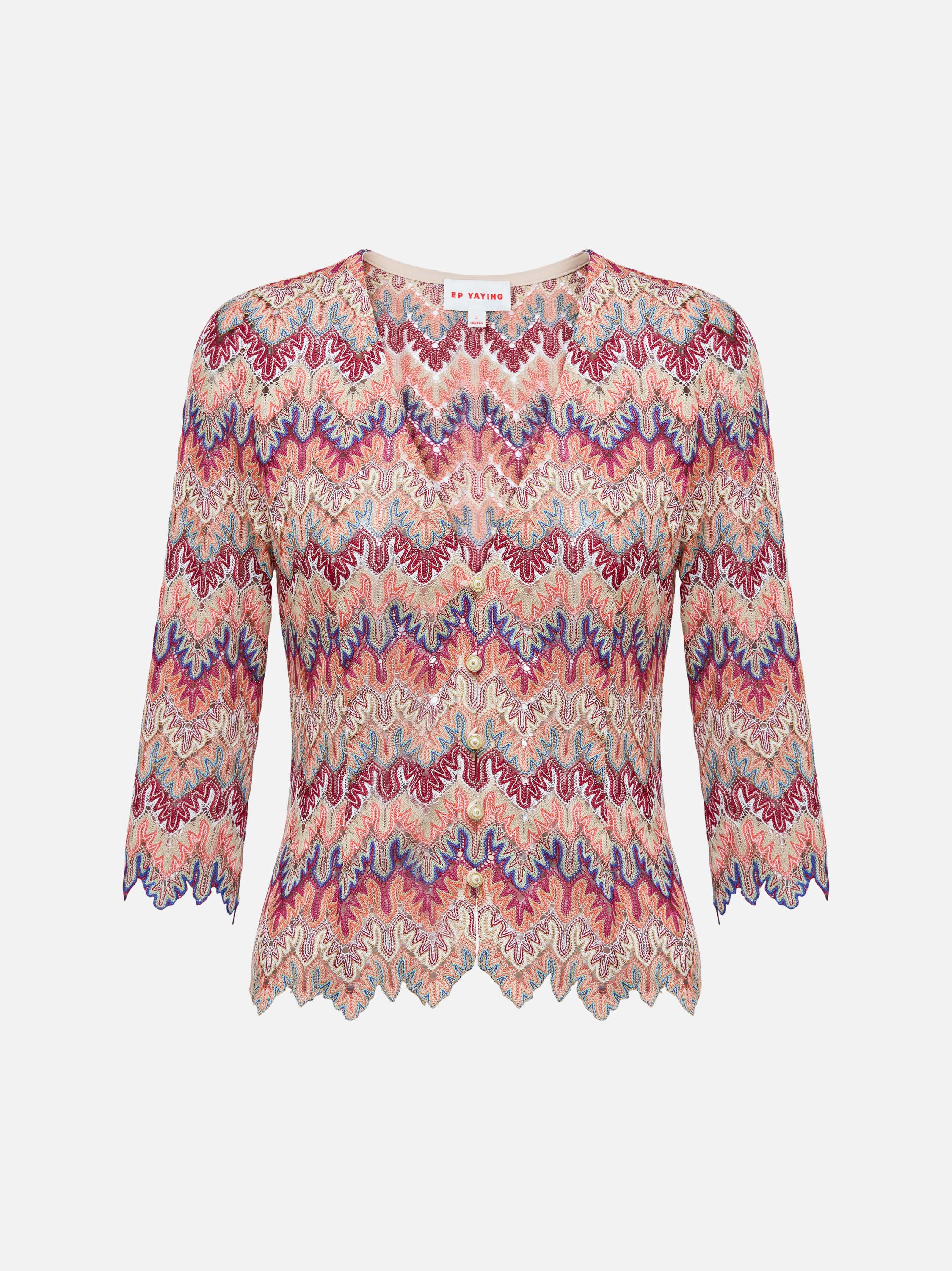 EP YAYING Multicolor Knit Sweater