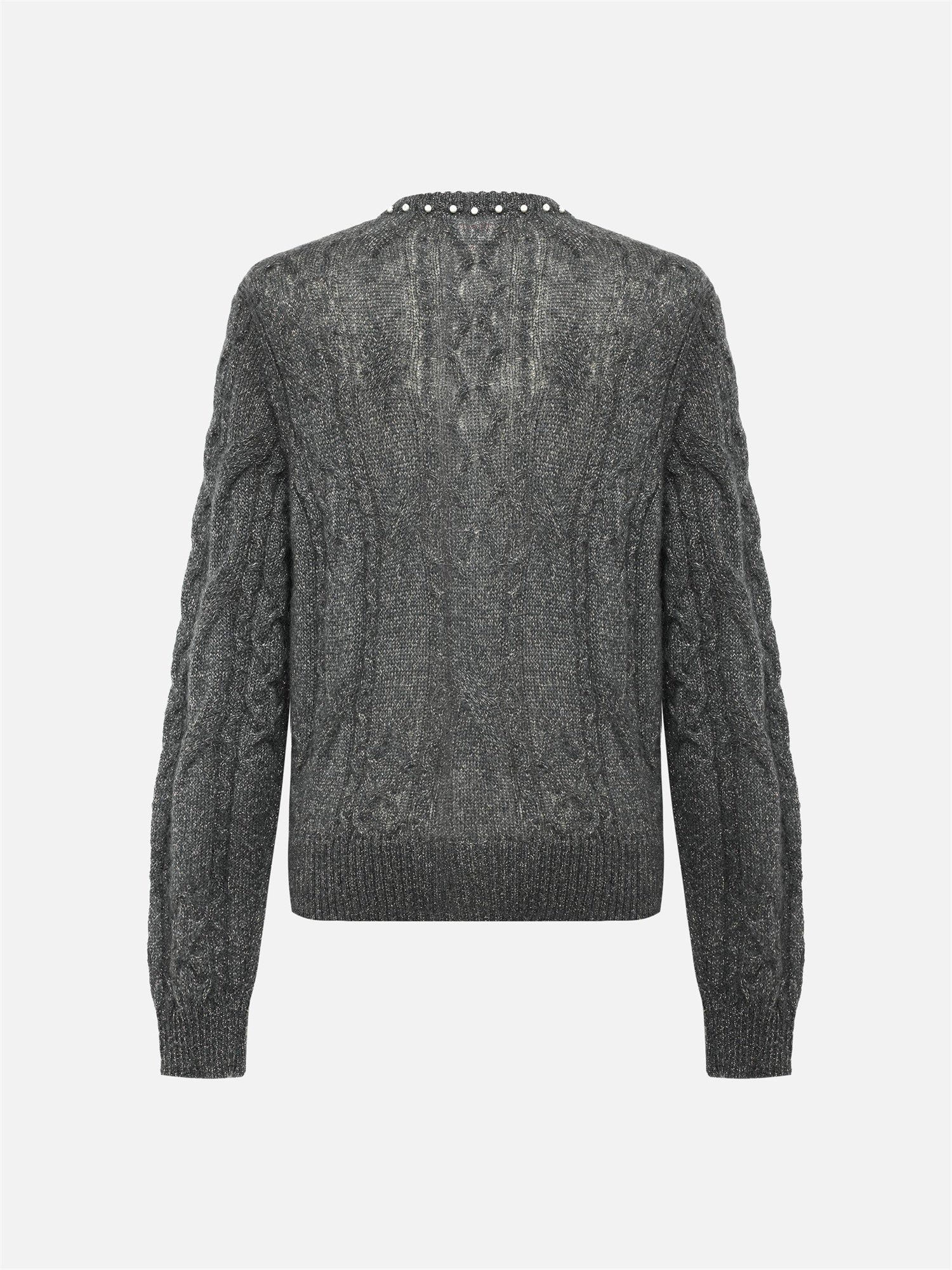 EP YAYING Mohair Knitted Cardigan