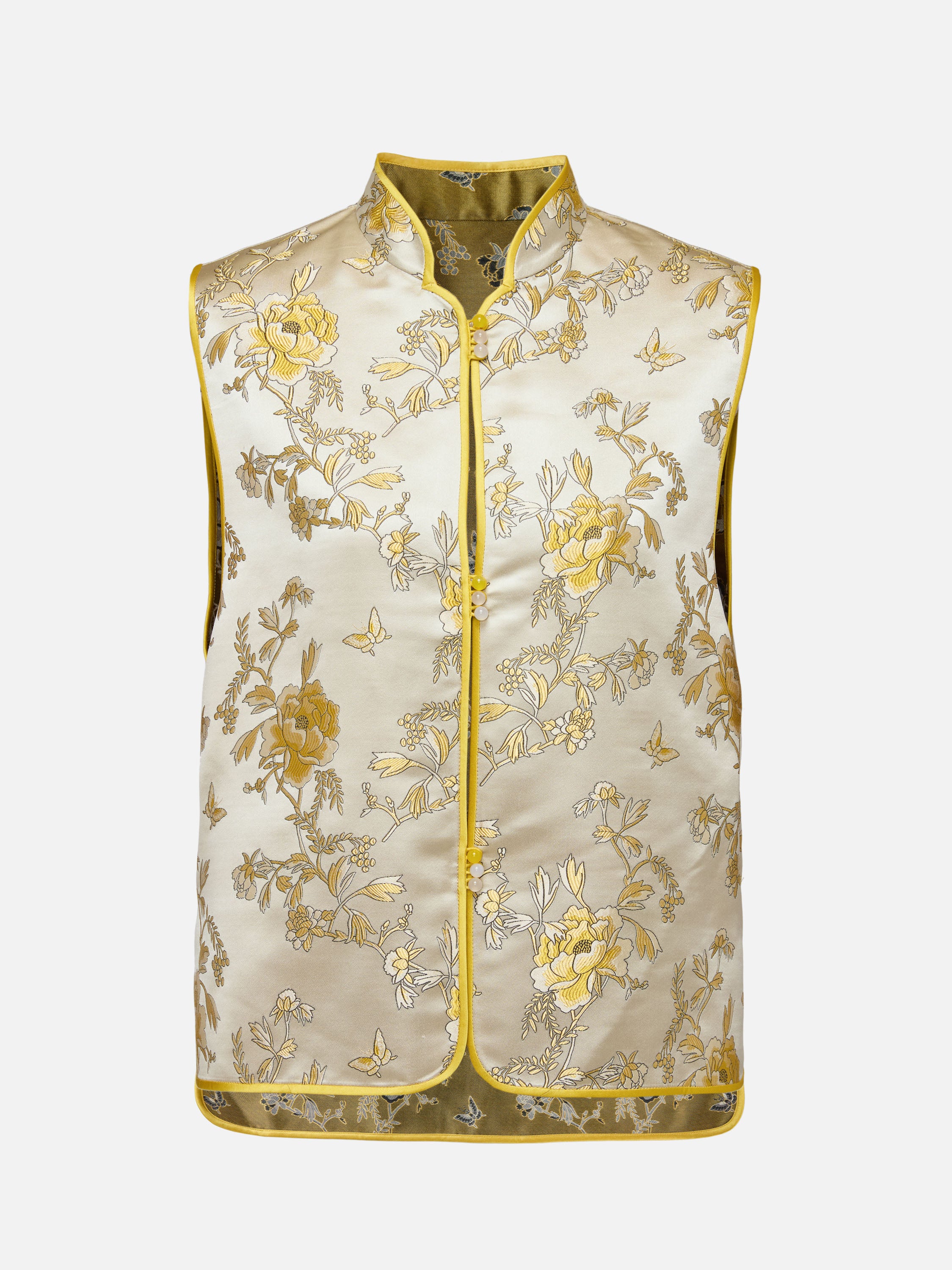 EP YAYING Gold Patterned Vest