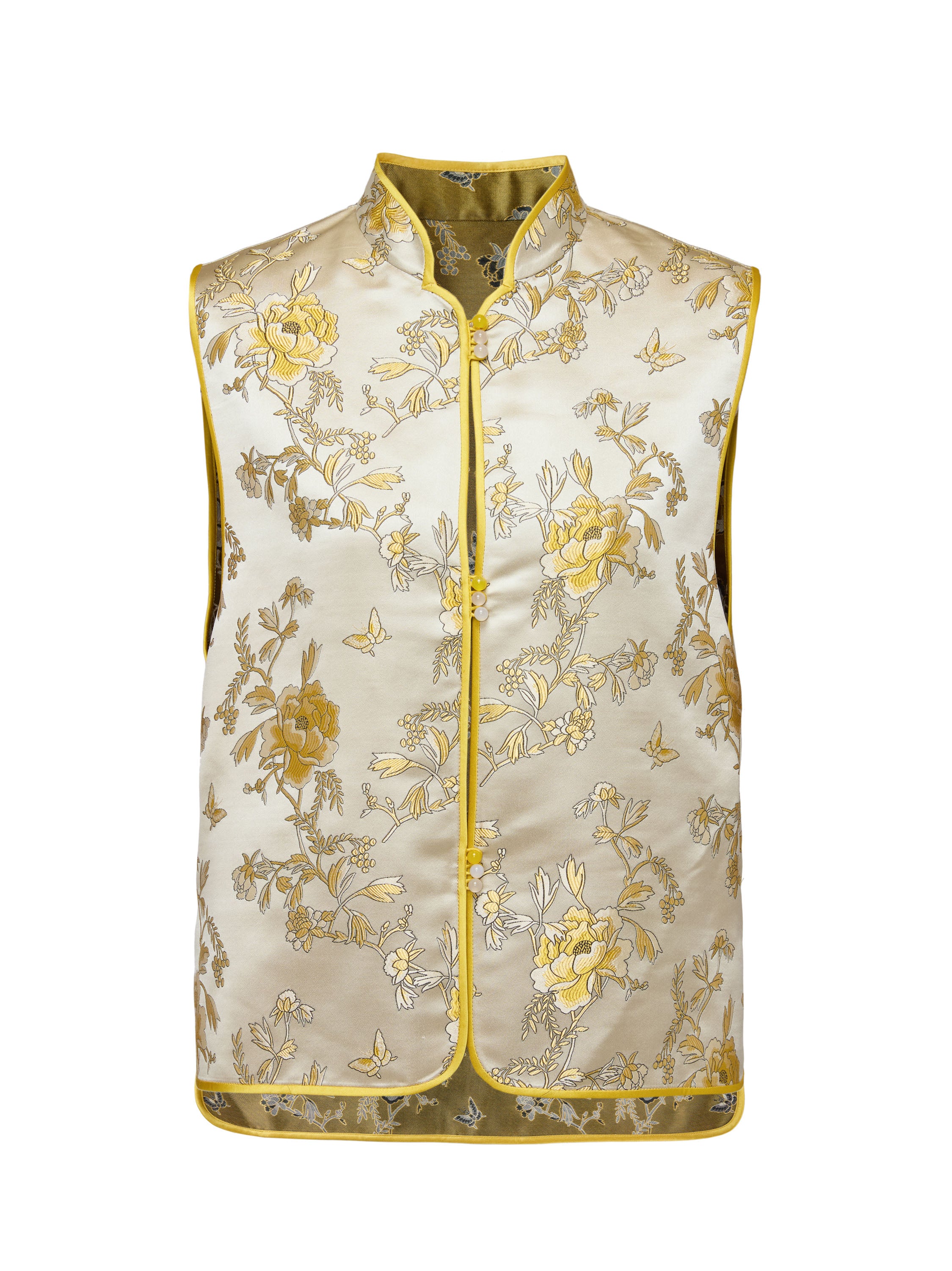 EP YAYING Gold Patterned Vest