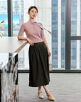 EP YAYING Textured Half-Sleeve Knit Sweater EGKAA9598AF