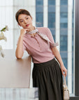 EP YAYING Textured Half-Sleeve Knit Sweater EGKAA9598AF