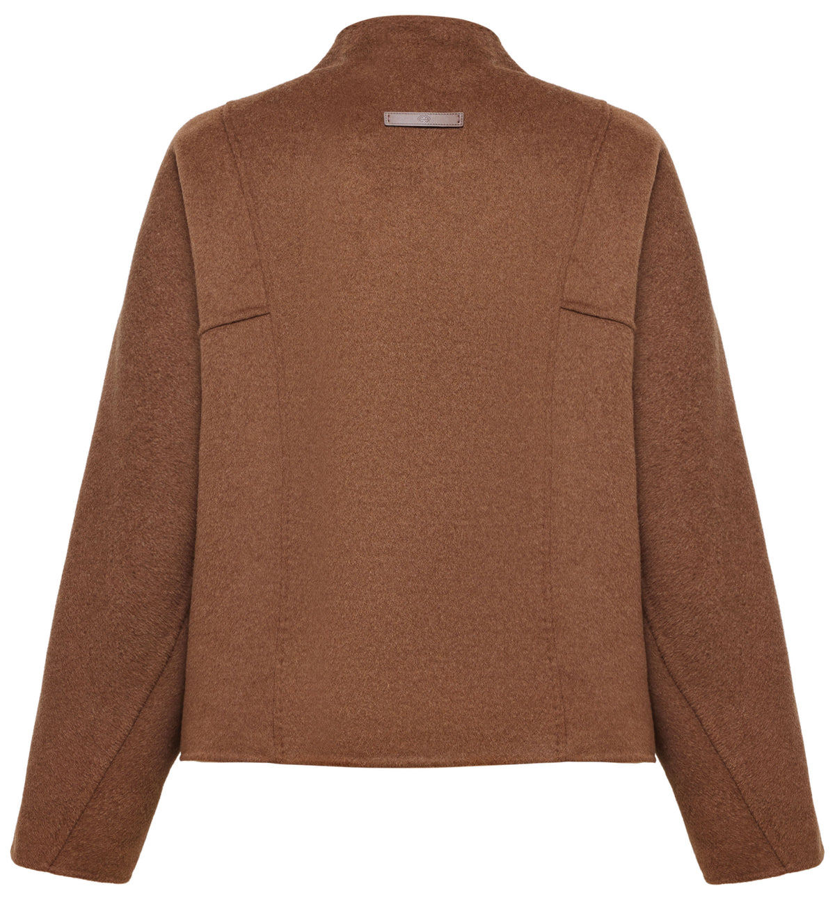YAYING Silk-Wool-Cashmere Mandarin-Collar Reversible Coat
