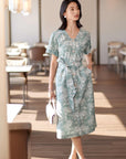 YAYING Silk Floral Dress EPJES4850AG